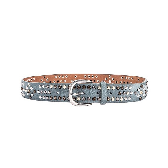 ISABEL MARANT devis studded “greyish blue” suede belt - size large - Picture 4 of 7